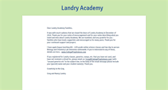 Desktop Screenshot of landryacademy.com