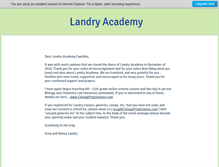 Tablet Screenshot of landryacademy.com